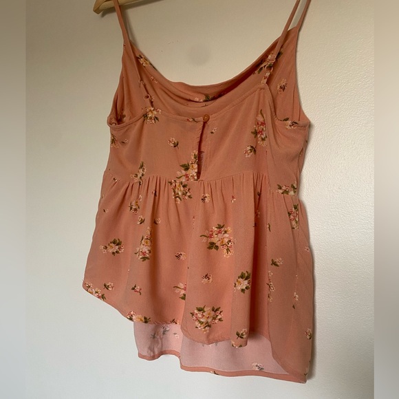 American Eagle floral peplum spaghetti strap - Picture 4 of 5